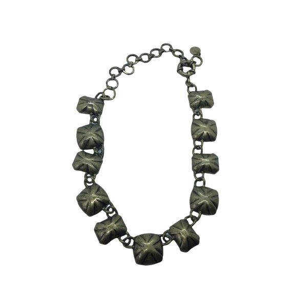 C. Wonder Women's Gold Tone Crystal Spring Ring Clasp Choker Necklace 16" - Picture 2 of 12